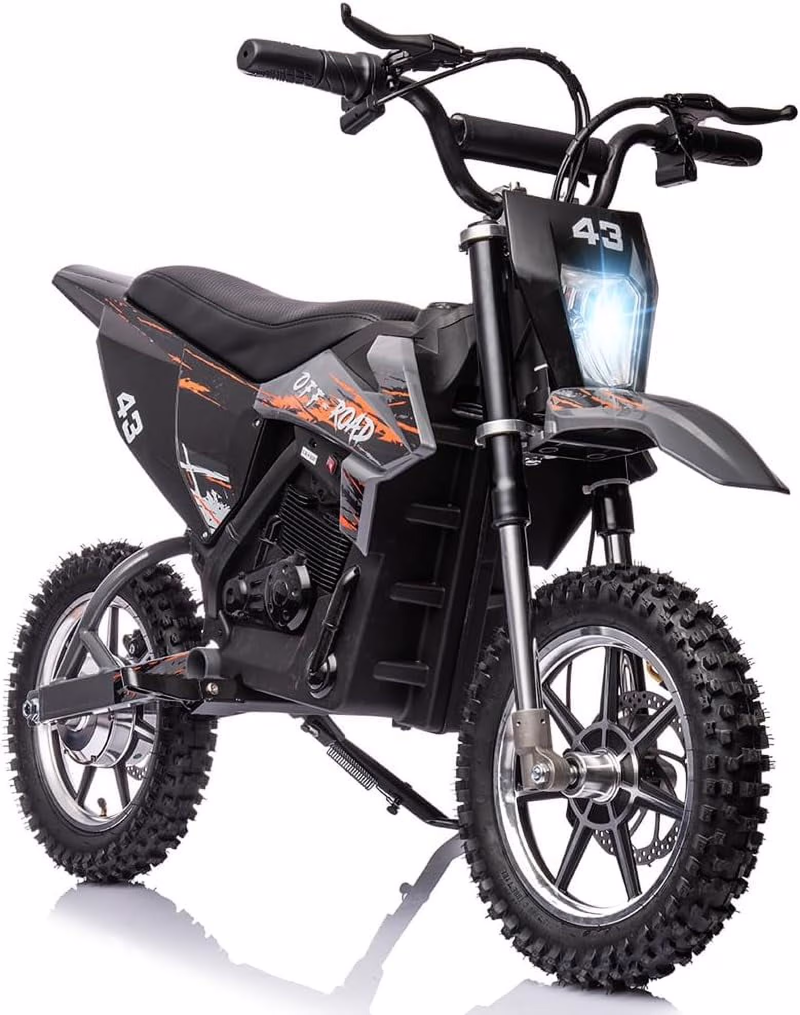 Nasitip Electric 350W Dirt Bike for Kids 8-16 year - Black