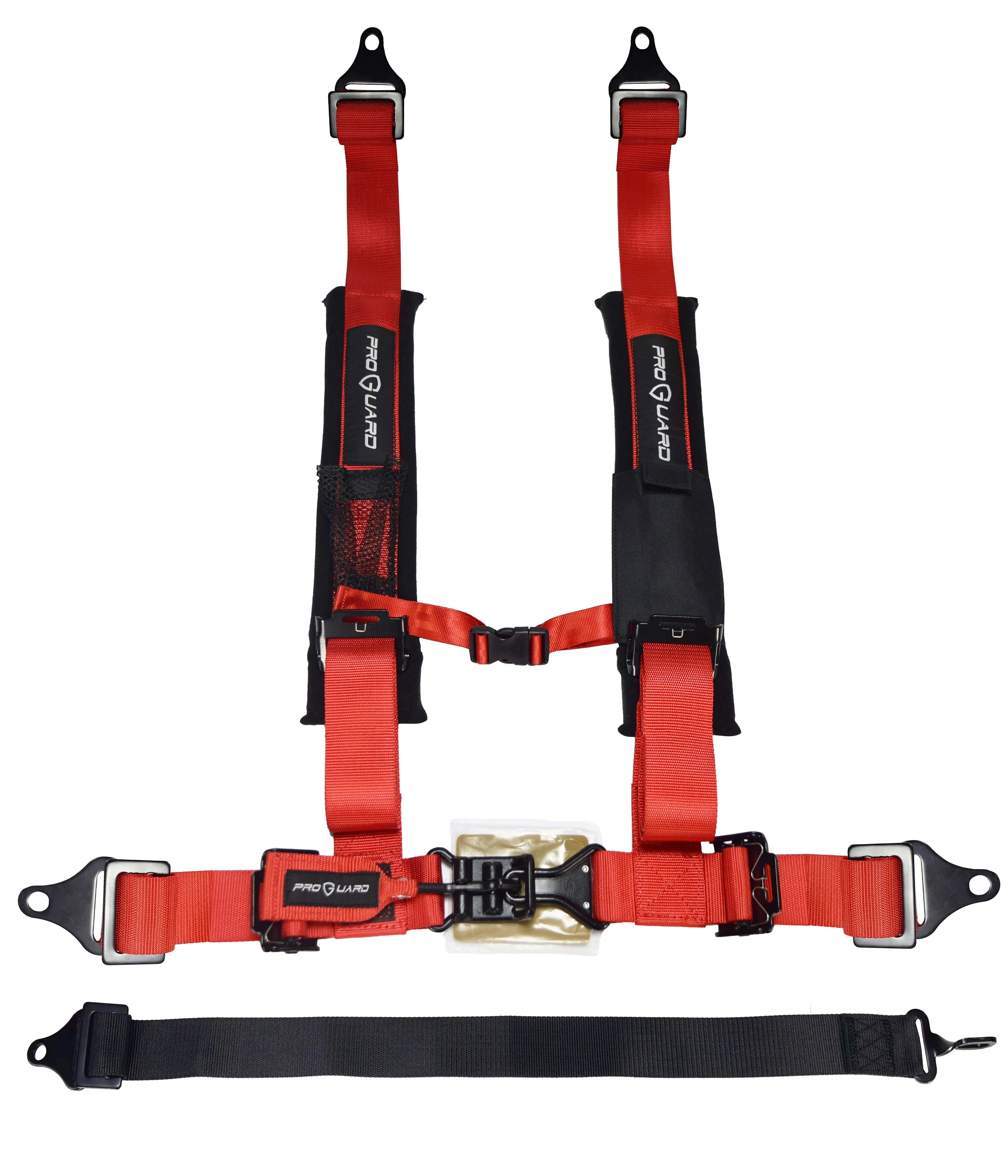 ProGuard Red 5 Point Harness 2" Straps for Off Road Vehicle, ATV, UTV, Go Kart, Buggy, Side by Side, & Rock Bouncer