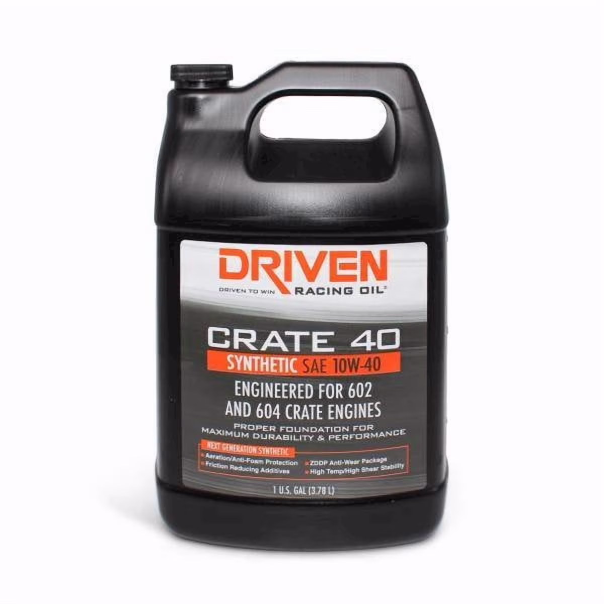 Driven Racing Oil Crate 40 10w40 Synthetic Oil 1 Gallon