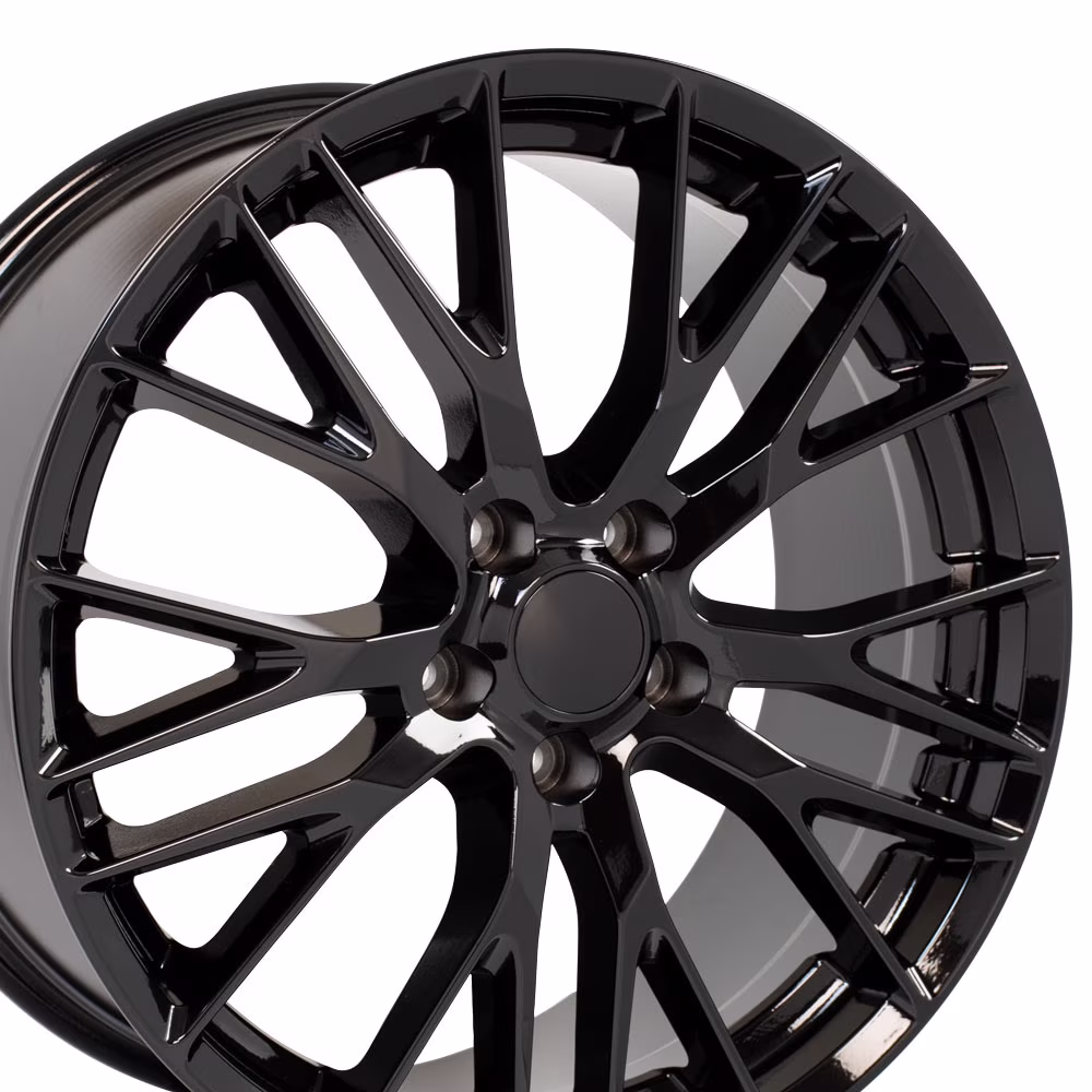 20 inch Rim fits 2005-2018 Chevy Corvette (Rear) Style Black 20x10 Wheel Direct Fit