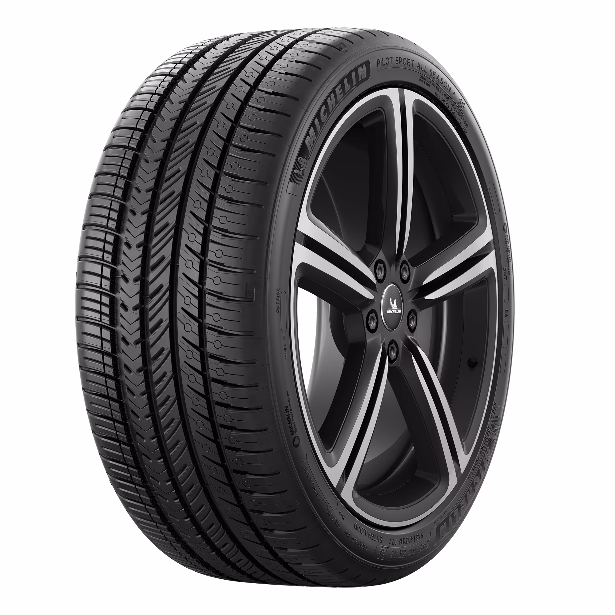 Michelin Pilot Sport All Season 4 All Season 235/45ZR19 99Y XL Passenger Tire Fits: 2013-19 Ford Escape Titanium, 2022-23 Jeep Compass Red