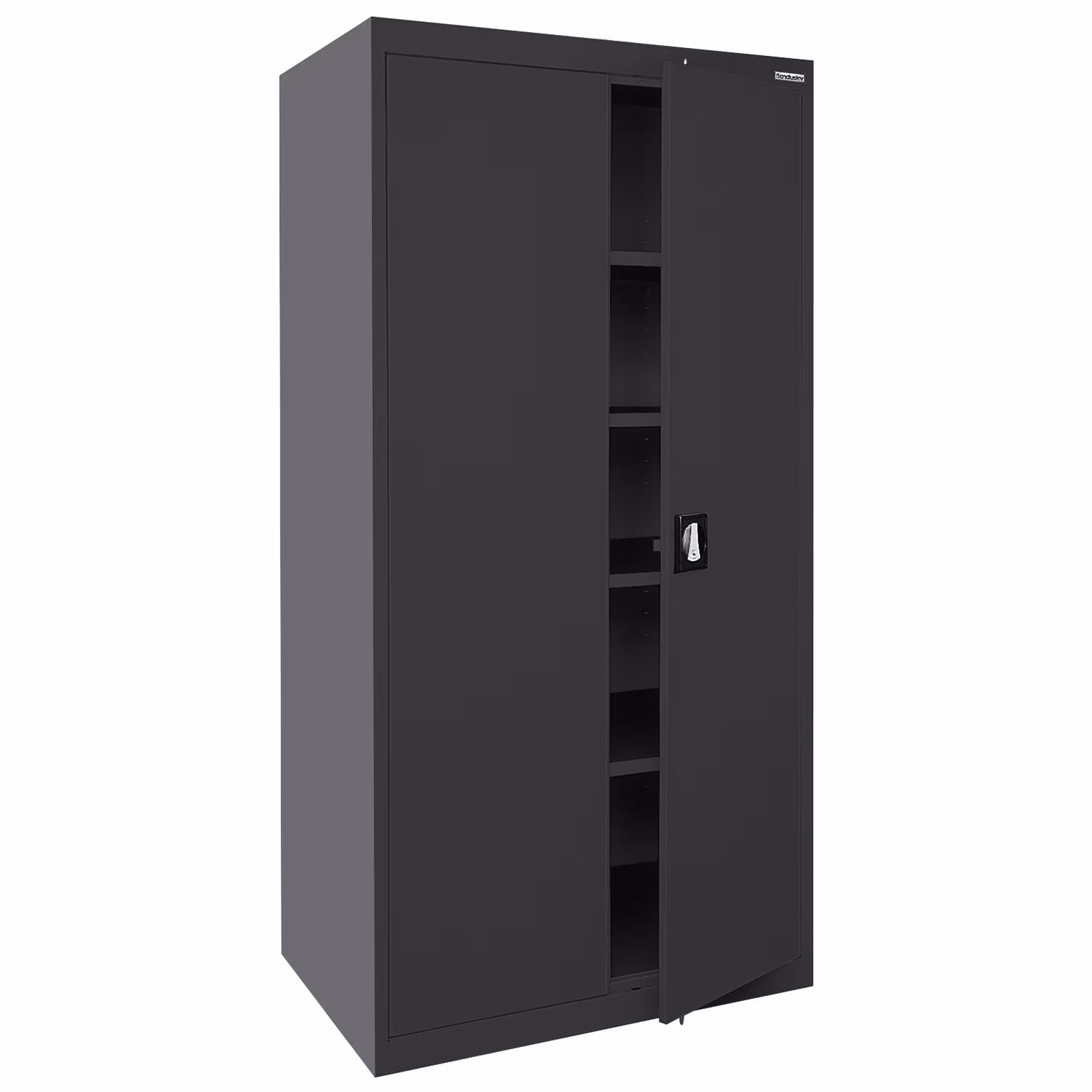 Sandusky Lee 20-Gauge 5-Shelf Welded Steel Freestanding Garage Storage Cabinet, Black