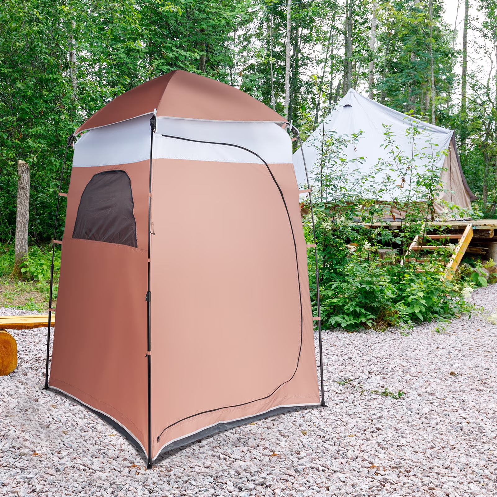 Winado Changing Tent Dressing Shower Room  for Camping Beach Brown