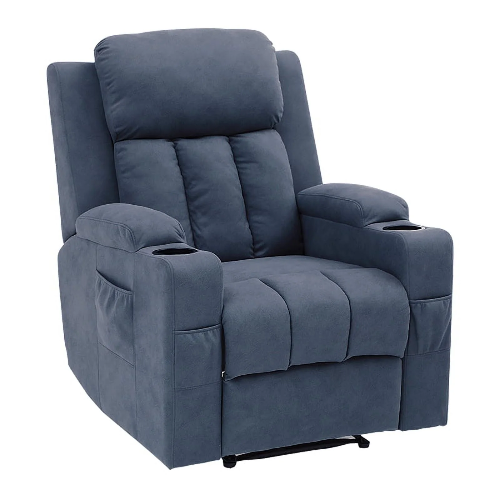 Spirit up Art 31.5" Wide Fabric Manual Standard Recliner in Blue